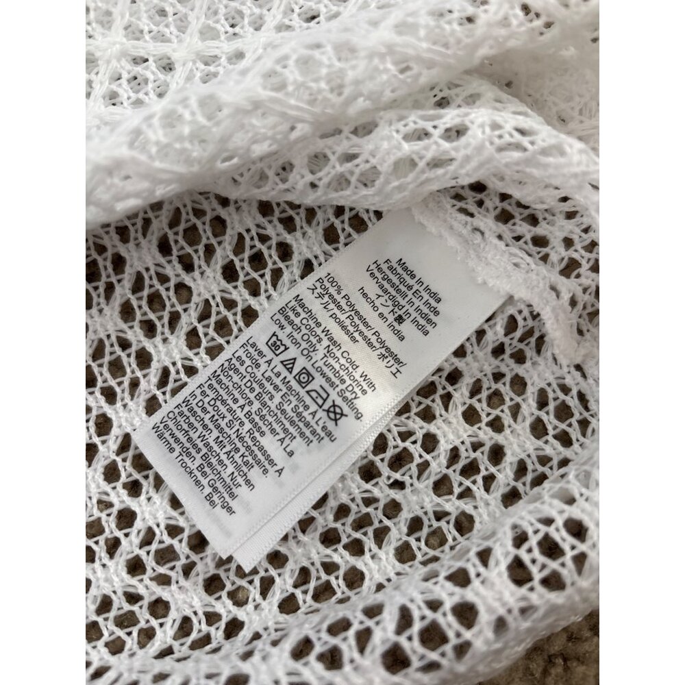 J.Crew Womens White Sleeveless Crochet Tank Top, new with tags - Picture 4 of 4